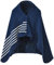 Buicare Poncho Femme Cape Cardigan en Flanelle Châle Ouvert Devant à Boucles Écharpe Couverture Chaude Automne/Hiver Châleure Douce Épaisse, Bleu 2, 100×140cm