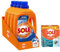 Kit Sole, Detersivo Lavatrice Liquido Bianco Splendente 164 lavaggi (4x41) + 1 confezione di Cura Lavatrice Classico, contro sporco e cattivi odori (250x2 ml)
