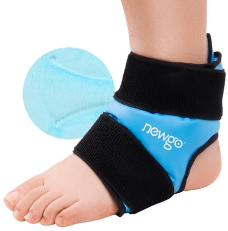 NEWGO Coussinets de refroidissement en polaire pour cheville, cheville, manchettes rafraîchissantes pour soulager la douleur, froid glacé pour les blessures aux pieds, gonflement de la cheville,