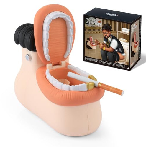Geschenke für Männer Weihnachten, Papa Geschenk Geburtstag, Lustige Geschenke für Kollegen, Kreativer Aschenbecher, Stifthalter, Schreibtisch Deko