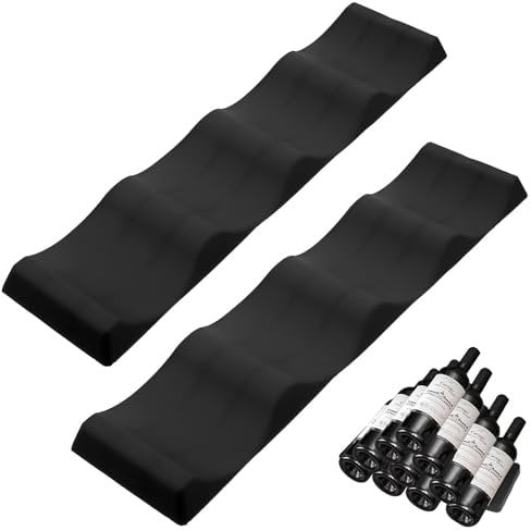 2 Stück Flaschenhalter Kühlschrank Schwarz Flaschenregal Kühlschrank Flaschenhalter, Flaschenablage Kühlschrank Flaschenhalter Kühlschrank Universal Für Küche Kühlschrank Arbeitsplatte (schwarz)