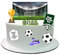 PERSONALISED Football Team Sport Happy Birthday Edible Stand Up Wafer Paper Cake Scene Decoration Topper- Perfect for Larger Cakes - Easy to use