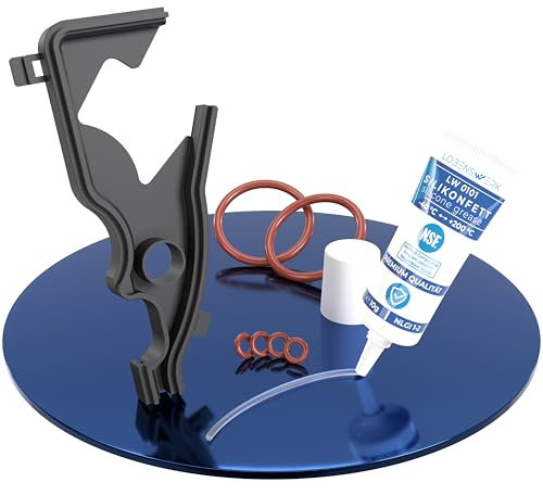 LOBENSWERK Pflegeset [inkl. Video-Einbauanleitung] für Siemens EQ5 EQ6 EQ7 EQ8 + Bosch Veron & Neff mit Premium Silikonfett, hitzebeständige Silikon-Formdichtung & O-Ringe