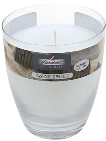 Wiedemann Duftkerze im Glas (bauchig) Cashmere Woods 107/92 mm, ca. 40 h