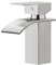 BESy Bec Cascade Robinet Salle de Bains, Mitigeur Lavabo à Une Poignée, Robinet Lavabo RV, Acier Inoxydable, Nickel Brossé