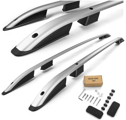 CHROMEMASTER | Dachreling Dachträger Kompatibel mit Jeep Renegade 2014+; Zur Befestigung der Dachgepäckträger, Dachkörben, Dachboxen oder Dachfahrradträger | Robuste Konstruktion aus Aluminium