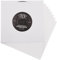 20 custodie interne per dischi in vinile, in carta resistente, senza acidi, quadrate, bianche, con foro per album LP, bianco, 18 cm
