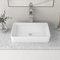 Vasque à Poser Salle de Bain DeerValley DV-1V032-FR Rectangulaire Céramique Lavabo Wc,Blanc lavabo salle de bain 505mm*340mm