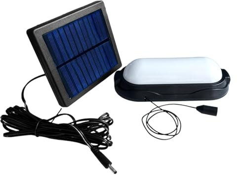 Mixnexorad Lampe Solaire Split Extérieur Intérieur, LED Lumière Solaire Pour Cabanon - Luminaires Suspendus Solaires Pour L'extérieur Avec Interrupteur Manuel, Lampes Solaires D'intérieur En ABS