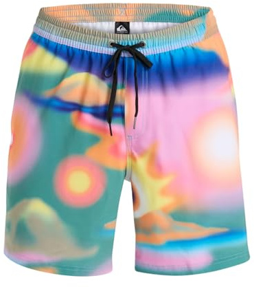 Quiksilver Swim Shorts SURFSILK Straight Volley 17 Men's Green XS