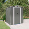 Festnight Casetta da Giardino, Capanno da Giardino, Casetta Attrezzi Giardino, Porta Attrezzi da Giardino, Capanno Attrezzi da Giardino, in Acciaio Zincato Grigio Chiaro 192x191x223 cm