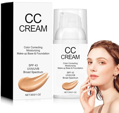 Selbstregulierende CC Cream für reife Haut, farbkorrigierend mit Deckkraft, hohe Deckkraft als Make-up Basis, natürliches Finish, 30 ml (Natürlich)