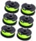 XEDLAMP 6Pcs Trimmer Spool Line Replacement, for Ryobi, RAC143 RLT36B33 RY36LT33A-0 RLT36C3325 36V Cordless Trimmers, Weed Eater String Auto-Feed Grass Trimmer Spool Line