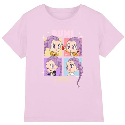 Kpop Demon Hunters Unisex Kids Kpop Demon Hunters - Huntrix Rumi Chibi Boxes Kids T Shirt T-Shirt (Pack of 1)