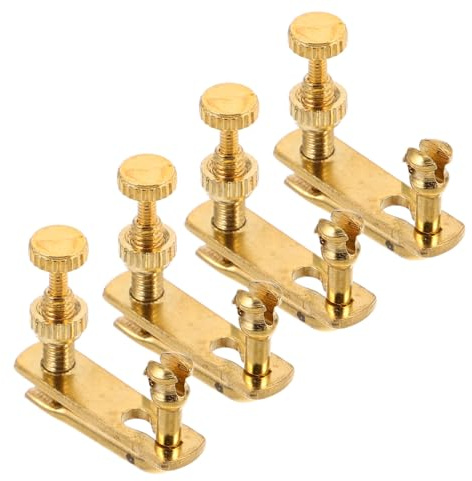 UPKOCH 4 Stück Violin Feinstimmer Metall Fein Einstellbare Stimmknöpfe für Geigen Präzise und Zuverlässige Tonhöhenkontrolle Zubehör für Genaue Stimmung