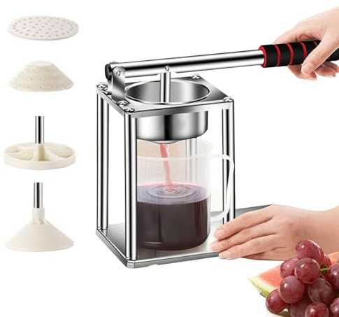 Exprimidor manual de acero inoxidable de 30 x 24,8 x 13 cm, fácil de limpiar, extractor de cítricos, resistente para bebidas frescas diarias