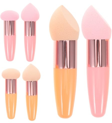 OKUMEYR 6 Stück Make up Schwämme für Frauen Sanfte Beauty Egg Sponges Feucht Trocken Anwendbar Vielseitiger Foundation Blender Concealer Puff Puderquaste Praktische Farbauswahl für Profi