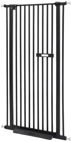 Griglia di protezione per cani, senza foratura, per porte, gatti, per animali domestici, larghezza regolabile 76 – 85 cm, per porta, corridoio, scale, balcone