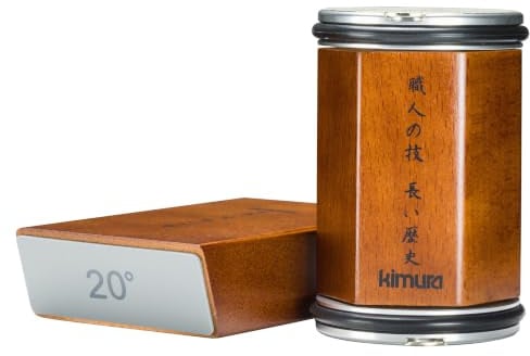 Kimura Professional Rolling Knife Sharpener, Knife Sharpening with Diamond & Ceramic Plates, 15° & 20° Magnetic Angle Guides, Ideal for Honing and Sharpening of All Chef Knives, Japanese Gift Box