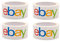 4 Rollen Offizielles eBay Marken-BOPP Verpackungsklebeband Versandbedarf Mehrfarbig