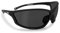 BERTONI Sportbrille Sehstärke mit Adapter für brillenträger für Radsport Motorrad Ski Golf Lauf Running - AF100 Windschutz für Brillenträger (Grau)