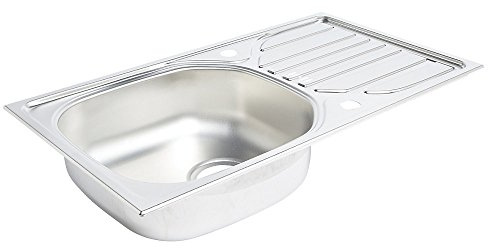 Ukinox Kitchen Sink & Drainer Stainless Steel 1 Bowl 760 X 430Mm