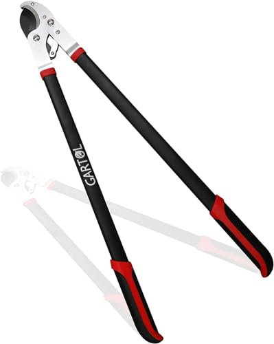 GARTOL Amboss-Astschere mit Verbundwirkung, 73 cm, robuster Baumzweigschneider, 5,1 cm Schneidkapazität, Baumschneider, mit ergonomisch geformten rutschfesten Griffen