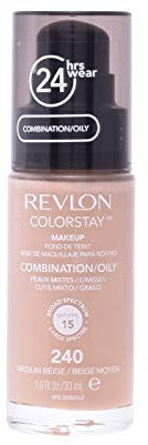 Revlon Colorstay 24h | Fundament für Misch- bis fettige Häute | Mattes Finish (30 ml) | Langlaufformel | Beige Medium (240)