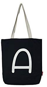hello-bags. Bolso Tote bag con cremallera, forro y bolsillo interior. Exterior: Algodón 100%. Incluye bonito sobre kraft de regalo. Modelo A. Color: Negro. Medidas: 37X38 cm.