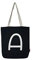 hello-bags. Borsa tote bag in tela con cerniera, fodera e tasca interna. Esterno: 100% cotone. Include una busta regalo kraft. Modello: A. Colore: Nero. Misure: 37x 38 cm.