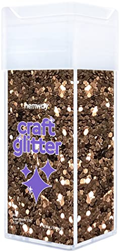Glitzer für Bastelarbeiten Shaker Bronzebraun Kunstharz Trinkgläser Karten Weihnachten Schmuck Kerzen Super Chunky Nägel Gesicht Kosmetik 110g / 3,9oz