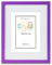 CHELY INTERMARKET Marco con paspartu 30x40cm (Int 21x30cm) Morado MOD 351 cuadro ideal para fotos