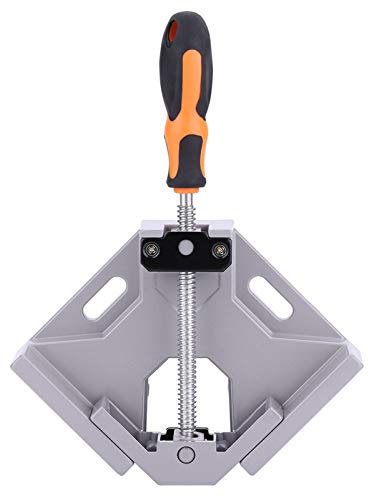 Pince à Angle Droit 90° en Alliage d'aluminium Serre Joint Angle avec Poignée Ajustable Antidérapante pour Travail du Bois et Soudage à Angle Droit