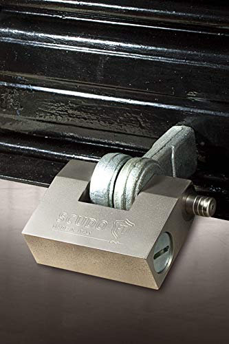 F.T. SERIE 928 SCUDO - Lucchetto Kit di Sicurezza per Serranda Avvolgibile Negozi Locali Commerciali (Chiave classica)