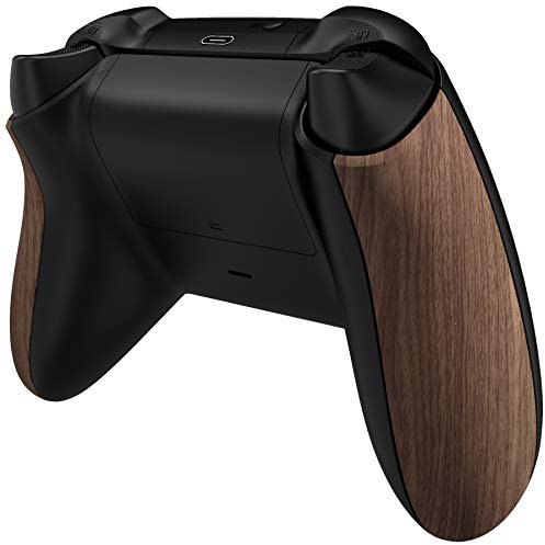 eXtremeRate Coque Poignée Grip de Remplacement pour Xbox Series X/S Manette, Coque Poignée Antidérapant pour Xbox Series X/S Manette, Grain de Bois