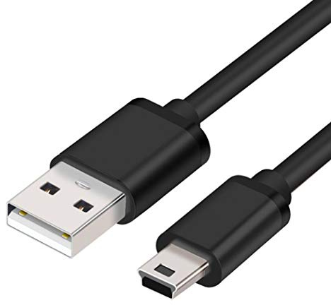 MaxLLTo 6ft Extra Long Mini USB Cable for Sony Handycam DCR-SR82 / DCR-SR82C / DCR-SR85 / DCR-SR87 / DCR-SX40 / DCR-SX41 / DCR-SX60, 2 in 1 Multi-Function Data Cable