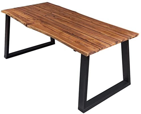 vidaXL Akazienholz Massiv Esstisch Küchentisch Esszimmertisch Speisetisch Tisch Esszimmer Küche Massivholztisch Holztisch 170x90x75cm