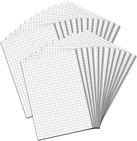 Übertragungsfolie MT80P transparent mit Gitterlinien Application Tape für Plotter PVC Folie Transferfolie zum Verkleben von Vinyl Sticker Aufkleber (25 x Din A4)