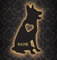 LEON - FOLIEN DOG Schlummerlicht Hund personalisiert mit Name Led Lasergravur aus MDF Holz Nachtlicht Geschenk Wandschild Deko Lampe - Schäferhund - in 7 Farben