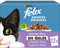 FELIX Gelee gehackt | ausgewachsene Katze | Auswahl an Rind, Lachs, Huhn, Thunfisch | 12 x 85 g | Frischebeutel