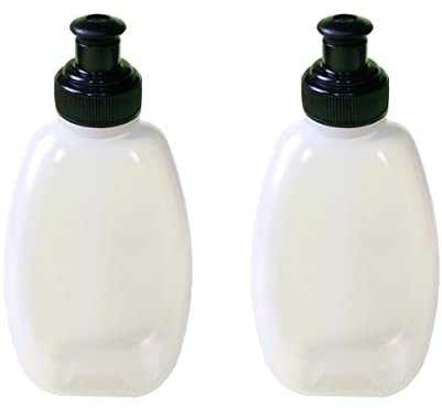 BESPORTBLE 250ml Arm Running Water Bottles Set: 2pcs Reusable LDPE Bottles for Running, Hiking, Gym Fitness