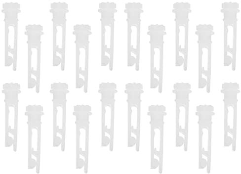 EXCEART 20Stkrollo Er Clips Lamellen Lamellen Stiele Träger Laschen für Halterung Kupplungsbeschlag Fensterstiel Befestigungen Seitenbefestigungen Kette Beschattung Zubehör System