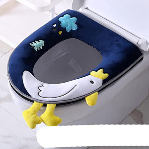 Household four seasons waterproof cute European style toilet seat zipper type universal creative toilet seat toilet seat-Increase LittleSeagu