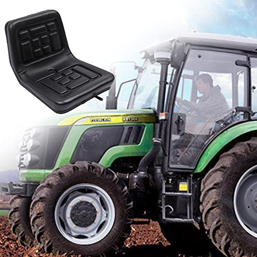 Universal Traktorsitz Gabelstaplersitz mit Federung Einstellbar mit Entwässerungslöchern Schwarz Traktorsitz mit Federung Traktor Gefederter Sitz Schleppersitz Staplersitz Baggersitz 35x36x30 CM