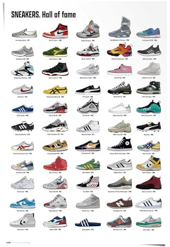 REINDERS Poster, Sneakers, Teenager Zimmer, Poster, Wanddeko, Room Decor, Bilderdruckpapier, Mehrfarbig, 91,5 x 61