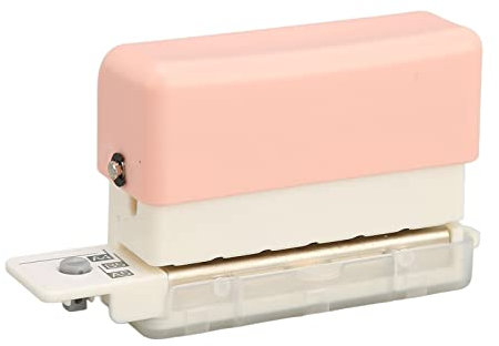 VEYETTE Elektrischer 3-Loch-Papierstanzer mit Adapter, Robuster Kommerzieller Locher für Büro, Schule, Grau, 30 Blatt Kapazität (Rosa)