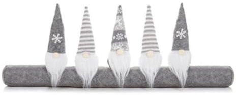 Premier Decorations Festive Grey Gonk Zugluftstopper, 80 cm