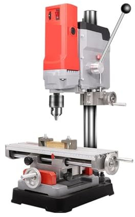 Trapano a colonna da banco AB2856T Mini Trapano A Tavola Rotante Trapano Da Banco Multifunzione Piccola Fresatrice For Trapano Elettrico For Casa (Color : Package 3, Size : A)
