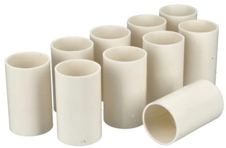 Jandei - 10x Manguito para Tubo de Cables Blanco Diámetro 32 mm