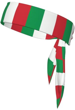 Italien-Flagge, Unisex, Sportband, wendbar, Bandana, Schal, für Yoga, Fitness, Joggen